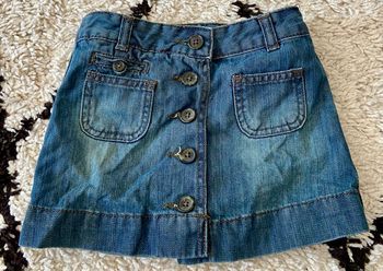 Jupe jean bleu bouton 4 ans okaidi