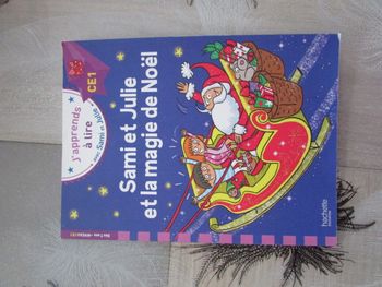 Livre J'apprends à lire avec Sami et Julie niveau CE1 La magie de Noël