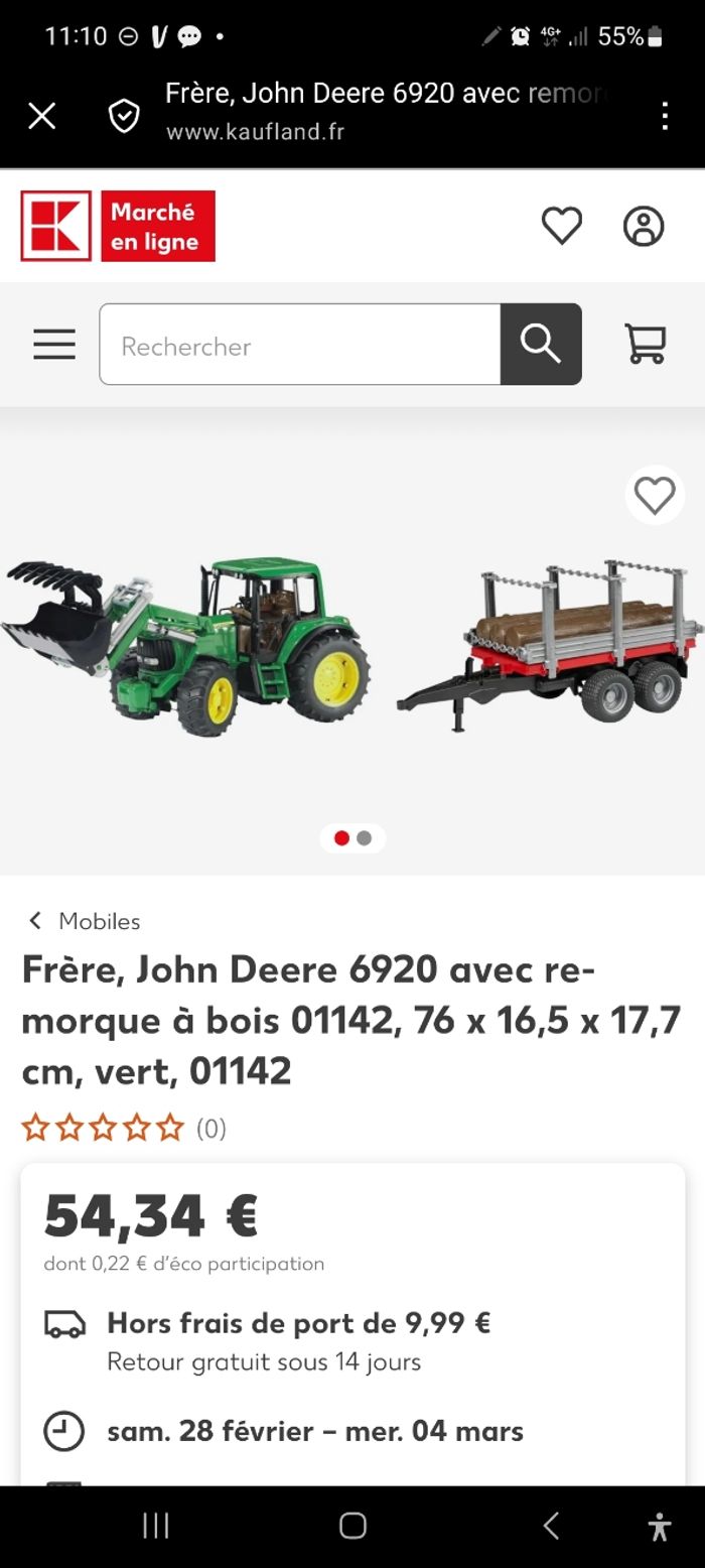 Camion bruder chargeur bois et benne basculante neuf envoi rapide - photo numéro 2