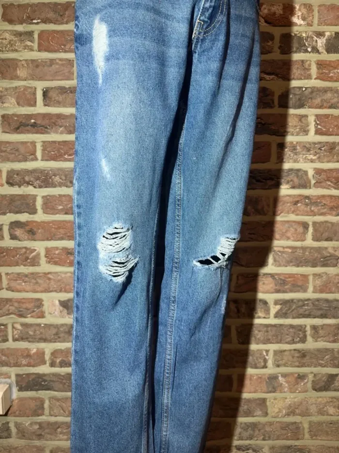 Jeans bleu à trous Jennyfer Taille XS / 34 - photo numéro 14