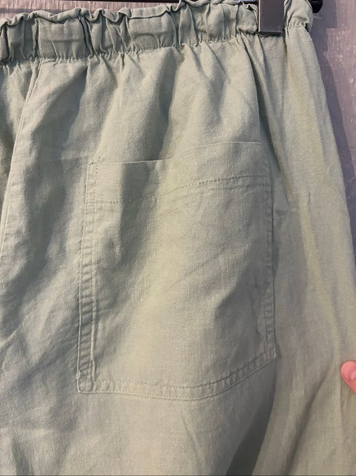 Pantalon à jambes larges contenant du lin - photo numéro 5