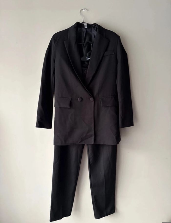 👚👖Ensemble blazer + pantalon noir femme - taille unique new collection- neuf