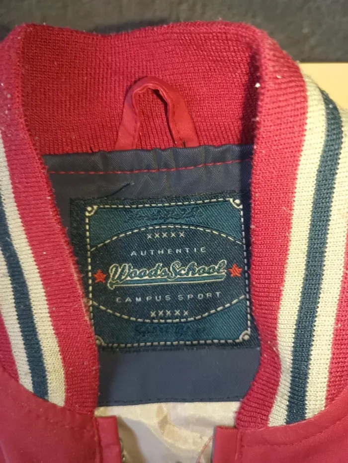 Veste bombers wood school garçon 5 6 ans - photo numéro 2