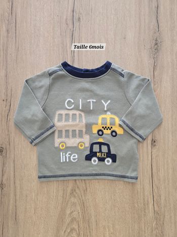 Tee-shirt manches longues - Taille 6mois