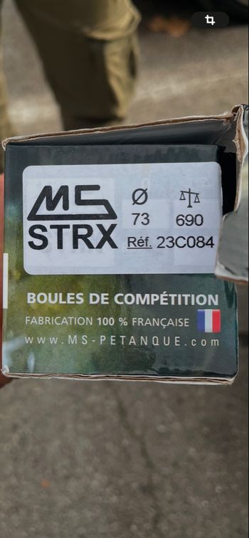 Boule pétanque MS. Strx 