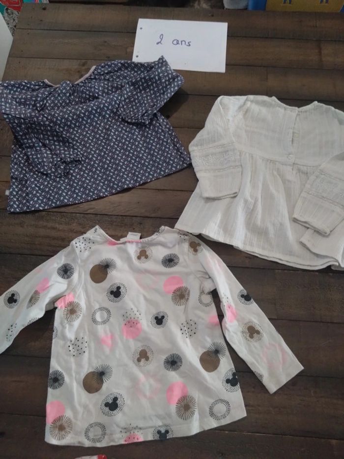 Lot tunique t shirt manches longues bebe 2 ans - photo numéro 8