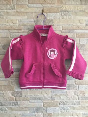 Sweat zippé bordeaux Kiss Mélody 18M