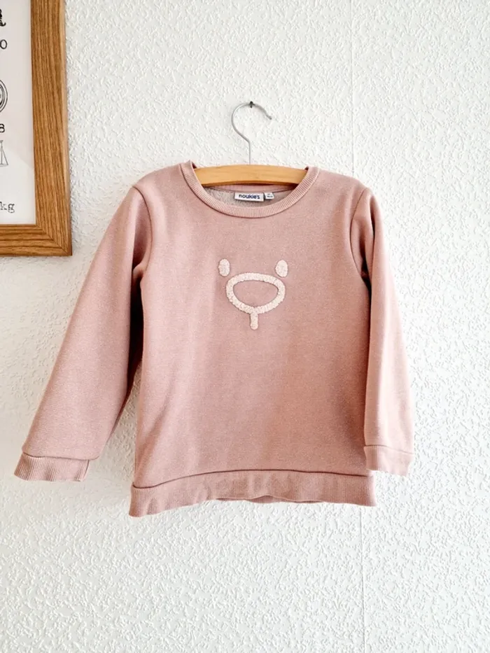 Noukie's - Pull doublé polaire, manches longues, col rond - Rose (3 ans) - photo numéro 2