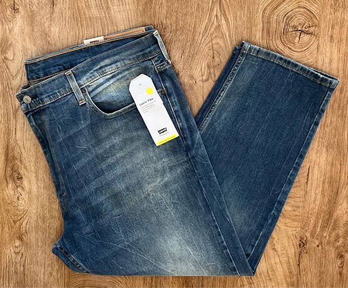 Jean/pantalon bleu délavé Levi's 514 pour homme, taille : W 42 (52 taille française) - photo numéro 4