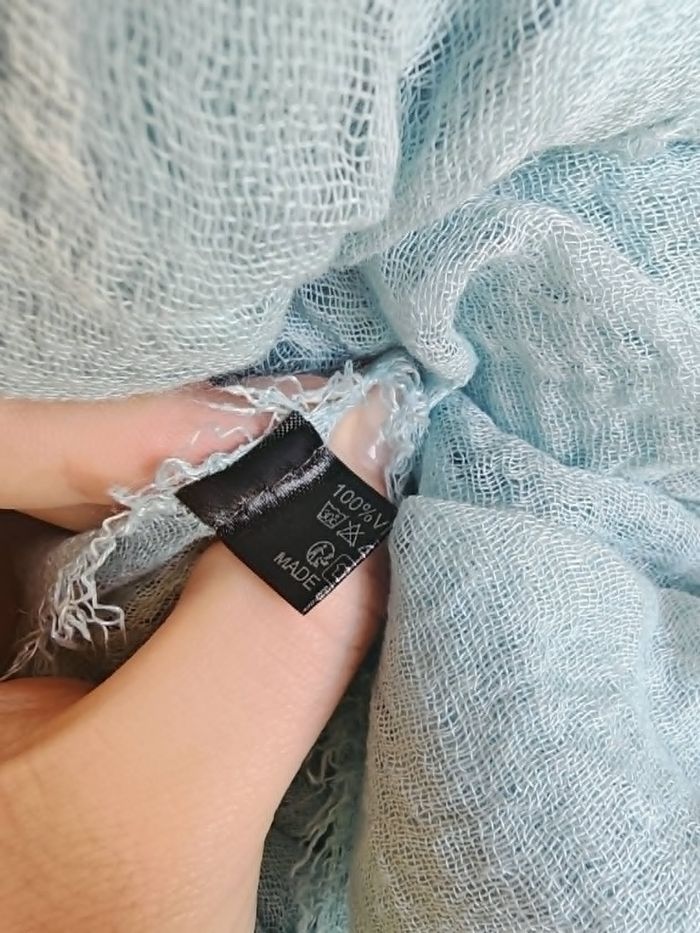 Écharpe - Bleu Ciel - photo numéro 2