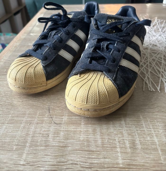 Adidas Superstar Suède Classic Bleu – 37⅓ – 10€ - photo numéro 2