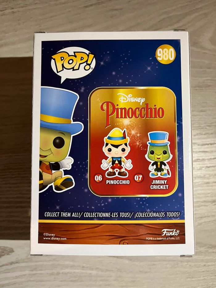 Funko Pop Jiminy Cricket - Pinocchio - photo numéro 3