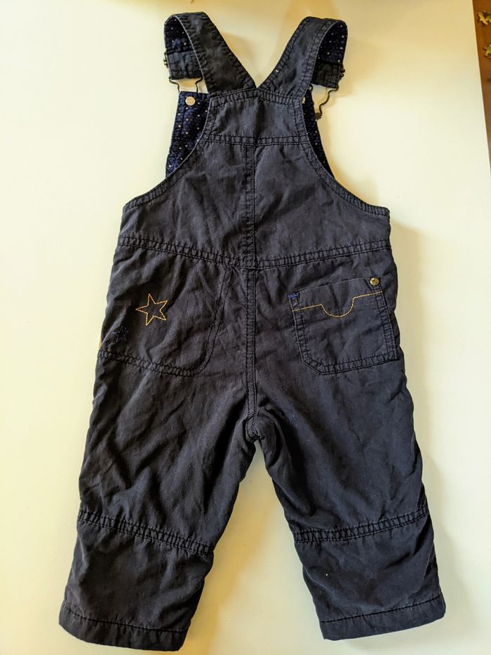 Salopette doublée bleu marine Sergent Major 9mois 71 cm - photo numéro 5