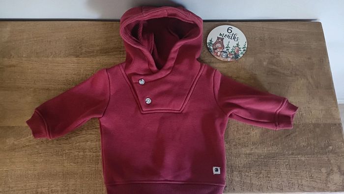 Lot 2 Sweat à capuche 6 mois - photo numéro 2