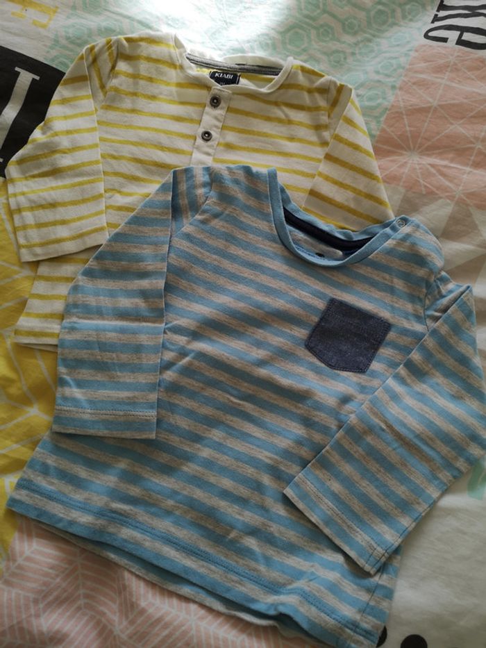 Lot de 2 tee-shirts marinières