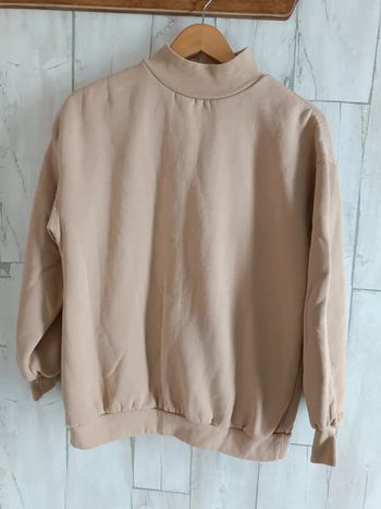 Sweat oversize beige