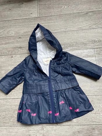 Veste imperméable Catimini bleue marine 3 mois