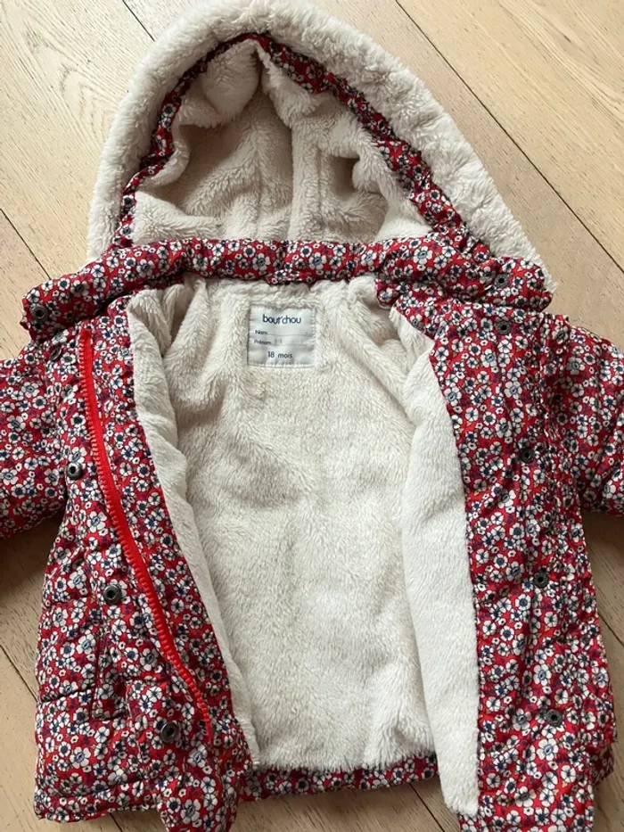 Manteau hiver chaud fille 18mois Bout’chou - photo numéro 3