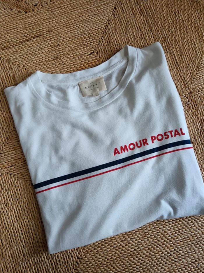 Sézane | Tee-shirt Amour postal | t. M - photo numéro 14