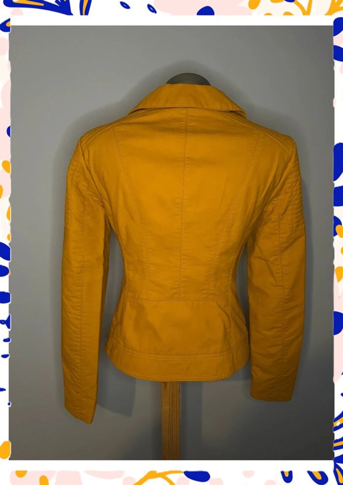 Veste effet cuir moutarde Only – Taille 36 🔥 - photo numéro 7