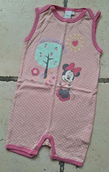 Combishort rose Minnie Disney - 3 ans