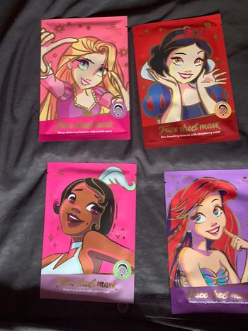 Lot de 4 masque visage Disney