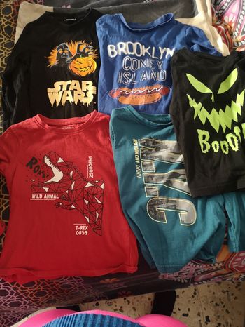 Lot de tee shirt garçon 4 ans Plusieurs couleurs 