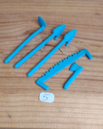 Playmobil vintage accessoires jardin bleu ciel