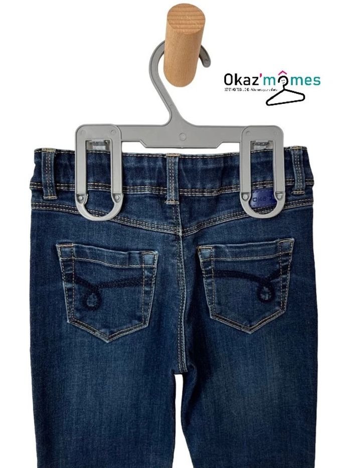 Jean fille stretch coupe “Skinny” bleu denim - Okaïdi 4 ans (104cm) - photo numéro 4