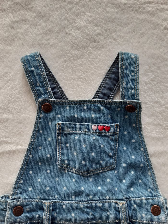 Robe / salopette jean 6 mois fille kiabi - photo numéro 2