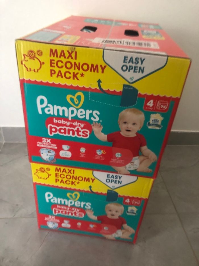 Lot 2 cartons Pampers baby dry PANTS taille 4 - photo numéro 3