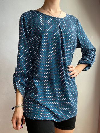 blouse bleue taille S
