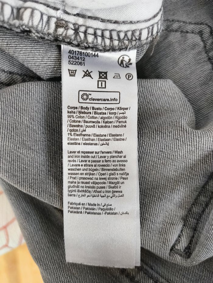 Jean Garçon/Ado GÉMO Gris Délavé Taille 36 (Slim/Coupe Droite) - photo numéro 7
