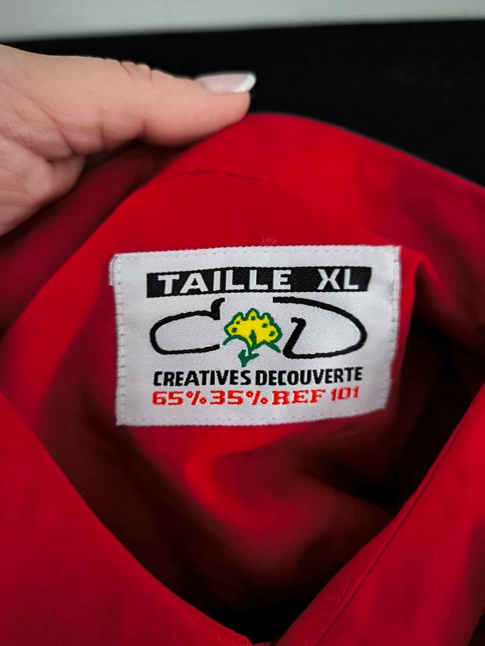 Polo unis rouge taille XL neuf créatives collection - photo numéro 3
