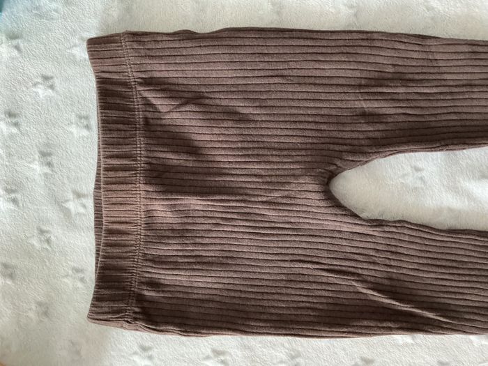 legging côtelé gris taille élastique 24 mois kiabi - photo numéro 7