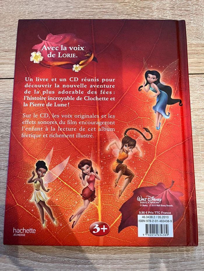 Livre Clochette et la pierre de lune avec CD. Disney - photo numéro 2