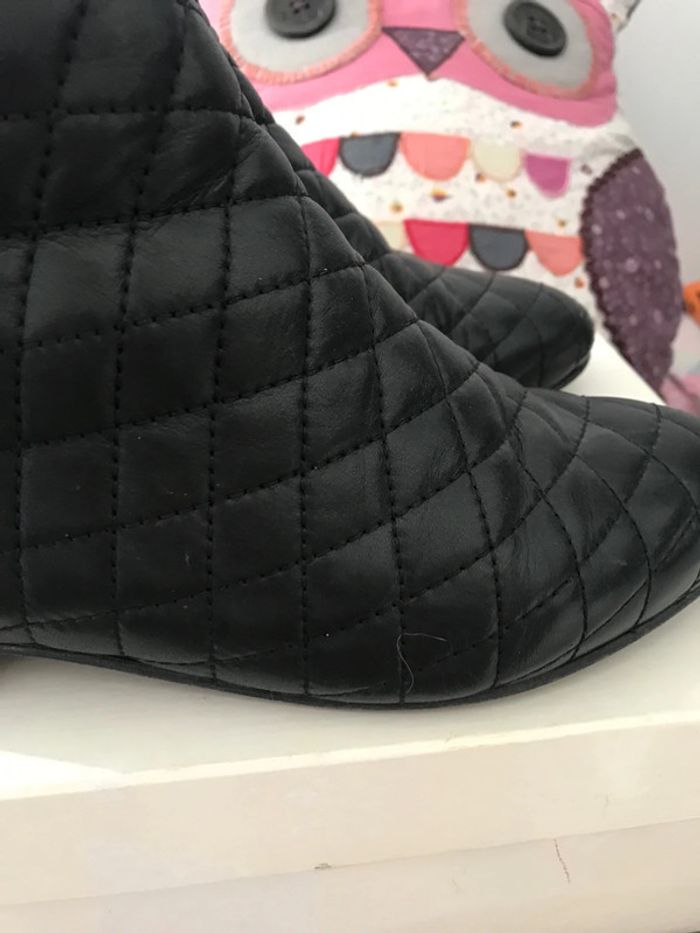 Bottines plates cuir matelassées Claudie Pierlot 38