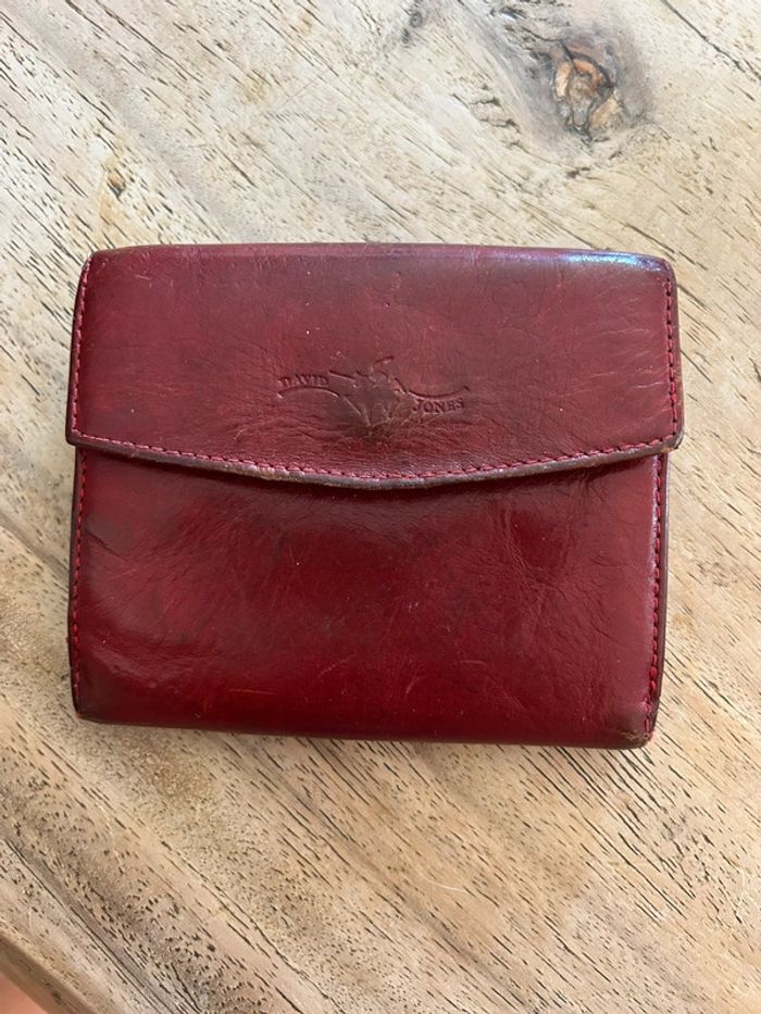 Porte feuille monnaie David jones en cuir
