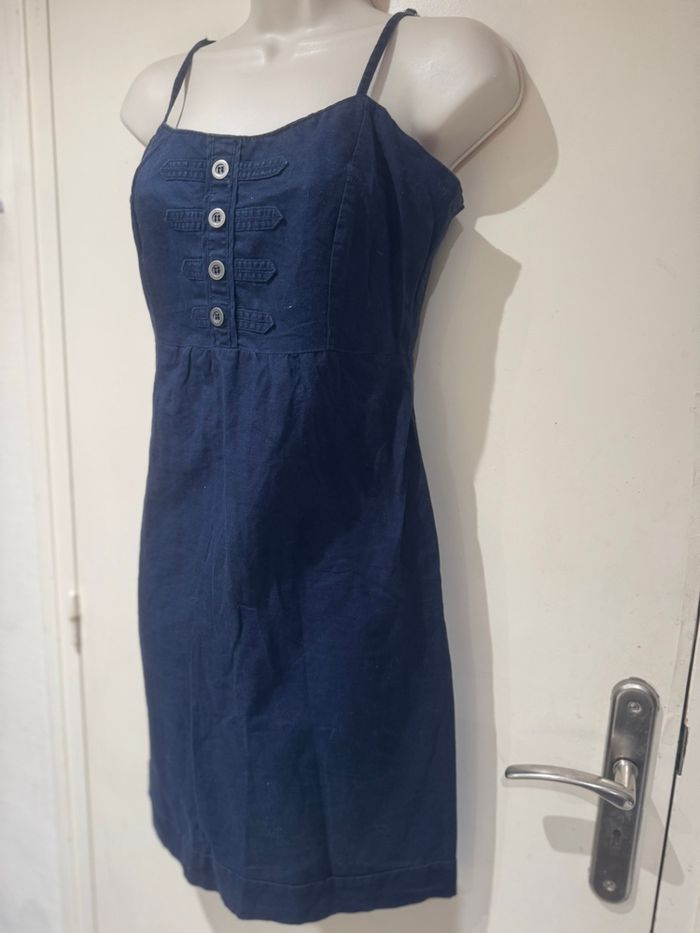 Cache-cache, robe bleu marine à bretelles 38 - photo numéro 4