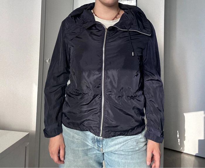 Veste coupe-vent bleu marine – Comptoir des Cotonniers – Taille 40 - photo numéro 2