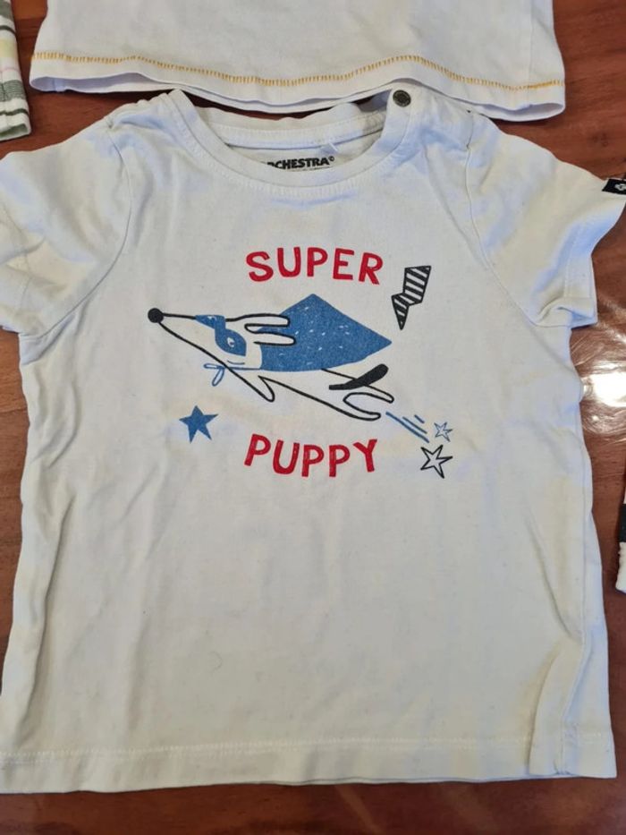 Lot 5 t-shirt été 18 mois - photo numéro 12