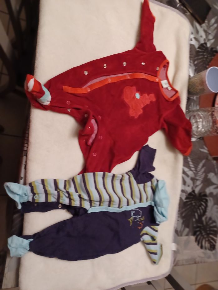 Lot de pyjama velours et coton - photo numéro 5