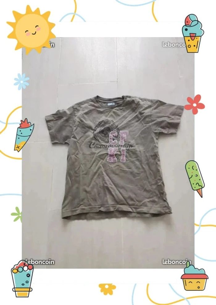 Tee shirt kaki 10 ans cfk