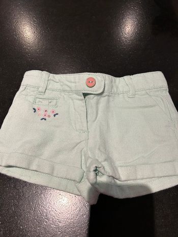 Short vert pale sergent major 3 ans neuf