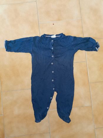 Pyjama uni marine 12mois
