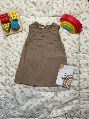 robe sans manches beige 6 mois DPAM