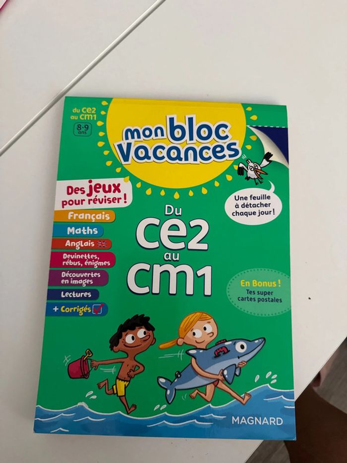 Bloc révision vacances ce2 cm1