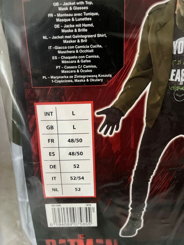 Déguisement the Riddler de Batman taille 48/50 - photo numéro 4