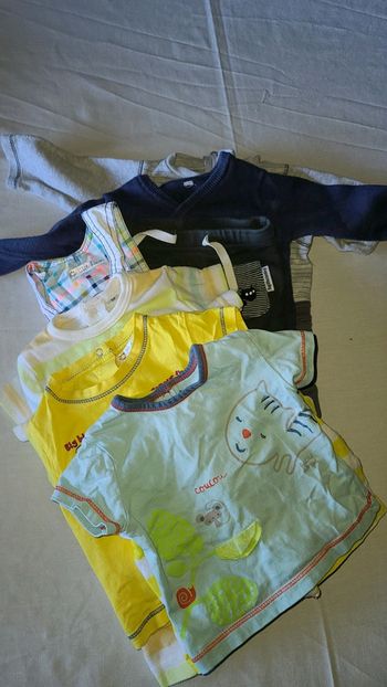 Lot bébé garçon 9 pièces T 1M