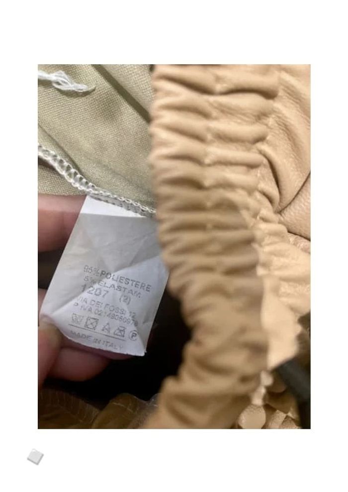 Jogging effet simili cuir avec cordon à la taille - photo numéro 6